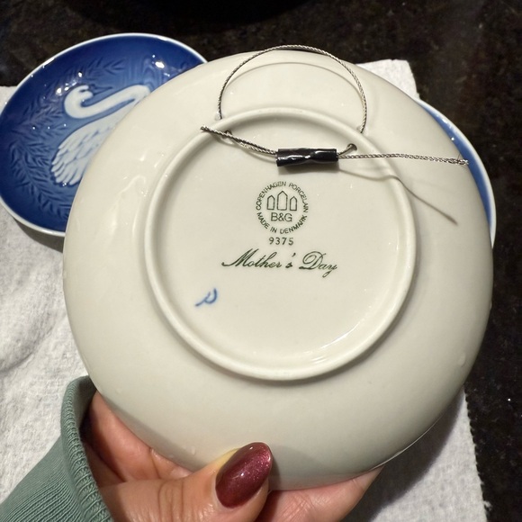 Set of 5 B&G Royal Copenhagen Mors Dag Mothers Day Plates Blue 1973-1984 - Picture 7 of 9